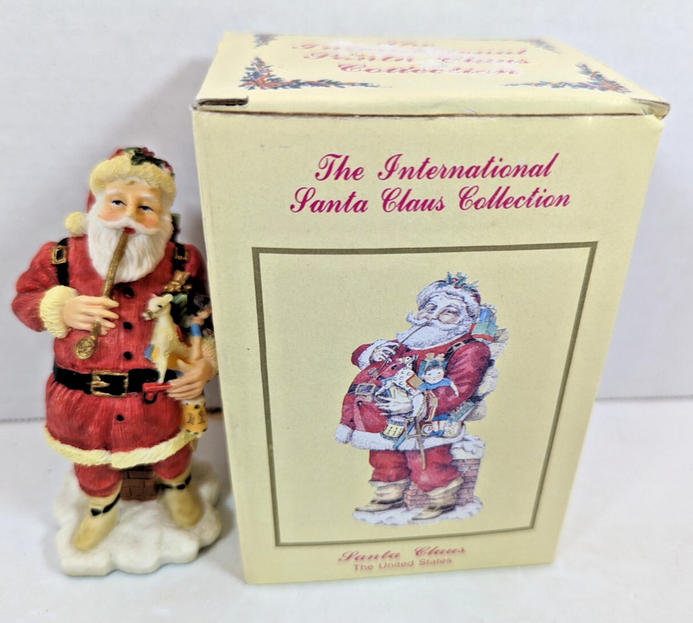 International Santa Claus Collection Figurine SC06 Santa Claus United States Vtg